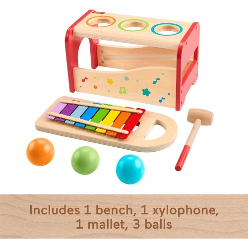 Mattel Fisher-Price Ξύλινο Μουσικό Παιχνιδι Ξυλόφωνο Εκπαιδευτικό Παιχνίδι HXT88 194735238439