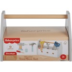 Mattel Fisher-Price Ξύλινη Θήκη Με Εργαλεία Wooden Tool Box Set HYG50 194735246076
