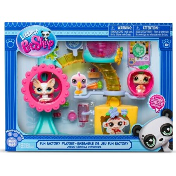 Basic Fun Littlest Pet Shop Playset Πάρκο Διασκέδασης (Lps 2 Τεμ) BF000519 885561005196