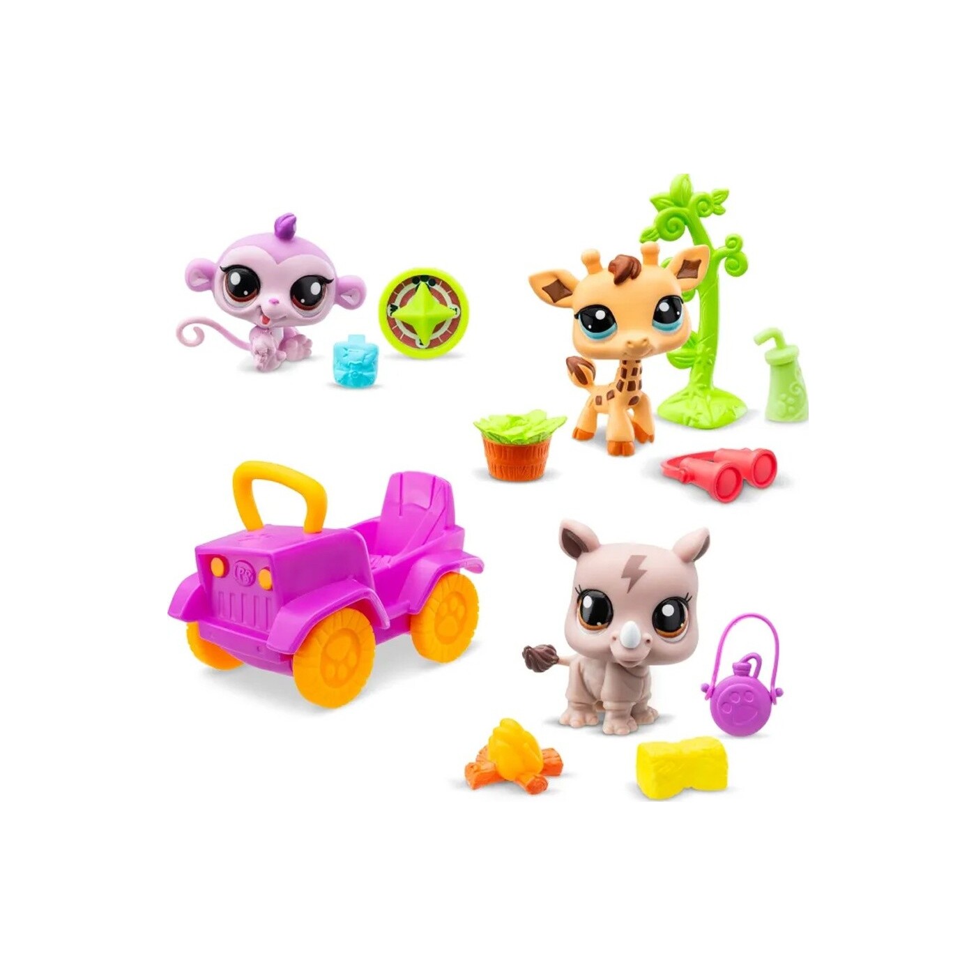Basic Fun Littlest Pet Shop Collector Set Φιγούρες Σαφάρι Με Αξεσουάρ ...