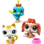 Basic Fun Littlest Pet Shop Collector Set 3 Figures In Tube (Lps Wave 1 / 3 Designs) 00551 885561005516