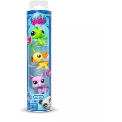 Basic Fun Littlest Pet Shop Collector Set 3 Figures In Tube (Lps Wave 1 / 3 Designs) 00557 885561005578
