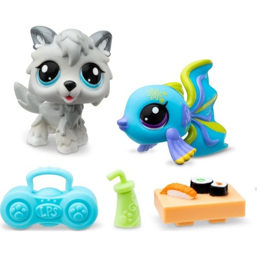 Basic Fun Littlest Pet Shop Collector Set 2 Φιγούρες Με Αξεσουάρ 20 & 24 00526 885561005264