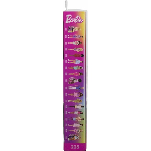 Mattel Barbie Fashionistas Fashionistas Κούκλα 225, Brown Hair, Pink Sparkly Dress, 65Th Anniversary FBR37 / HRH22 194735176793
