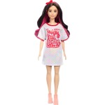 Mattel Barbie Fashionistas Doll 214, Black Wavy Hair With Twist N Turn Dress & Accessories, 65Th Anniversary FBR37 / HRH12 19473