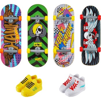 Mattel Hot Wheels Hw 4 Skate & Παπούτσια Skate Hw Half Pipe Pack Παιχνίδι Δραστηριοτήτων/Δεξιοτήτων Finger Board HGT84 / HVM14 1