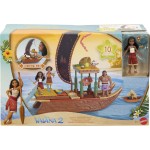 Mattel Disney Βαϊανα - Mini Κουκλες Βαϊάνα & Καράβι Disney Σετ Παιχνιδιών JBT78 194735265237