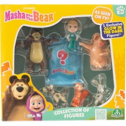 Giochi Preziosi Masha and The Bear The Masha And Bear Set Of 7 Figures S2 MHA31000 8056379172079