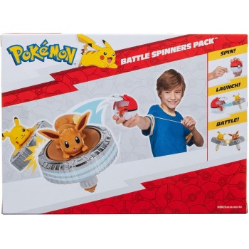 Jazwares Pokemon Battle Spinner Single-Pack Eevee Σετ Μάχης Με Εκτοξευτή JW004397 191726768685