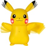 Jazwares Pokemon Train And Play Deluxe Pikachu - 4.5-Inch Pikachu Figure With Lights, Sounds, And Moving Limbs Plus Interactive 