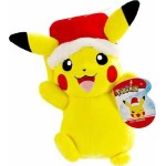 Jazwares Pokemon Plush Xmas W4 (4 Designs) 20Cm - Pikachu With Christmas Hat (Pkw3376) JW002845-W04 191726497929