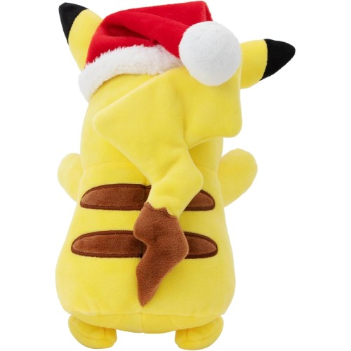Jazwares Pokemon Plush Xmas W4 (4 Designs) 20Cm - Pikachu With Christmas Hat (Pkw3376) JW002845-W04 191726497929