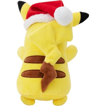 Jazwares Pokemon Plush Xmas W4 (4 Designs) 20Cm - Pikachu With Christmas Hat (Pkw3376) JW002845-W04 191726497929