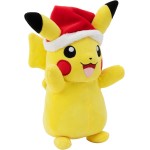 Jazwares Pokemon Plush Xmas W4 (4 Designs) 20Cm - Pikachu With Christmas Hat (Pkw3376) JW002845-W04 191726497929