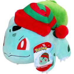 Jazwares Pokemon Λούτρινο Xmas W4 20Εκ - Bulbasaur Wearing A Christmas Hat (Pkw3377) JW002845-W04 191726497936