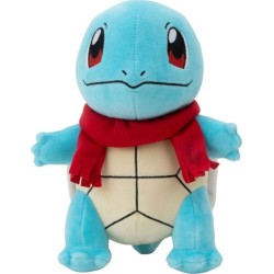 Jazwares Pokemon Plush Xmas W4 (4 Designs) 20Cm - Squirtle Holiday Scarf (Pkw3102) JW002845-W04 191726481829
