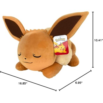 Jazwares Pokemon Λούτρινο Eevee Με Κλειστά Μάτια 45Εκ JW000222 191726382713