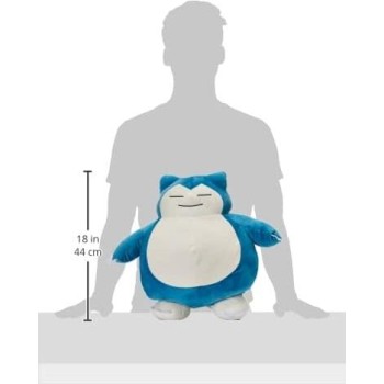 Jazwares Pokemon Plush Snorlax With Closed Eyes 45Cm JW000223 191726382720