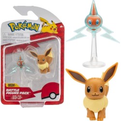 Jazwares Pokemon Φιγούρες W17 – Eevee 4 & Rotom With Stand, Pkw3567, JW095007-W17 191726708636