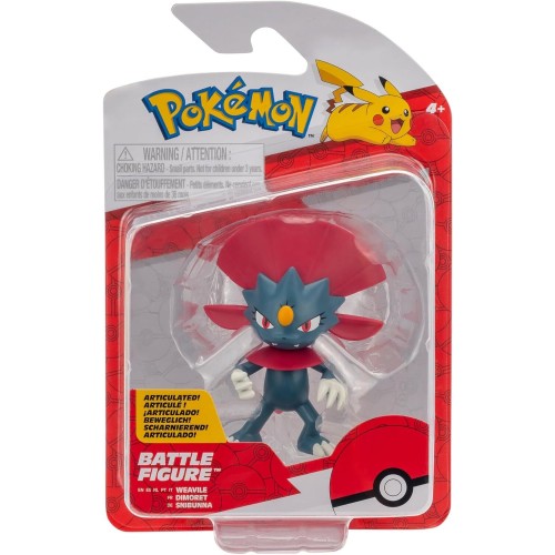 Pokemon Figures W17 (6 Designs) – Jazwares Weavile, Pkw3003, JW095007-W17 191726480822