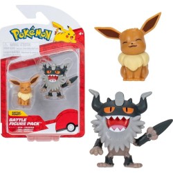 Pokemon Figures W18 (6 Designs) – Jazwares Perrserker & Eevee, Pkw3577, JW095007-W18 191726709183