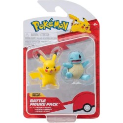 Pokemon Φιγούρες First Partner W2– Jazwares Squirtle 2 & Pikachu 9, Pkw3586, JW003355-W02 191726709275