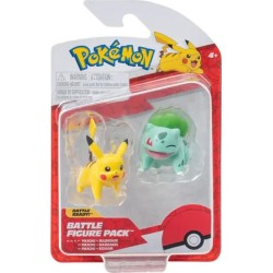 Pokemon Φιγούρες First Partner W2 (3 Σχέδια) – Jazwares bulbasaur 2 & pikachu 1, pkw3587, JW003355-W02 191726709282
