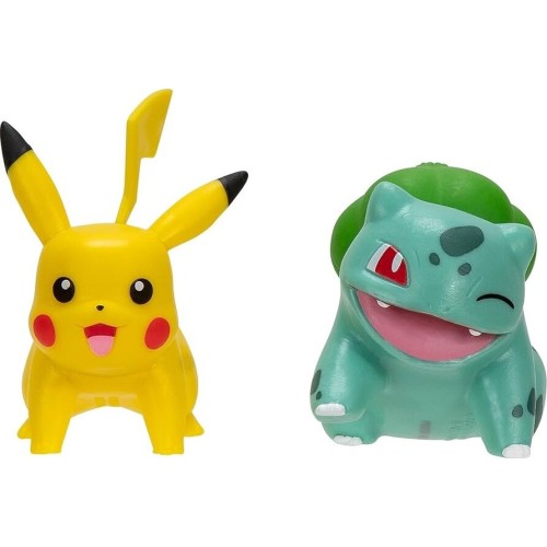 Pokemon Φιγούρες First Partner W2 (3 Σχέδια) – Jazwares bulbasaur 2 & pikachu 1, pkw3587, JW003355-W02 191726709282