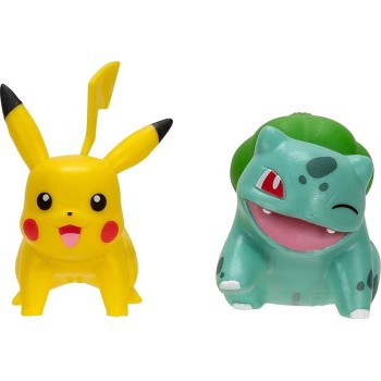 Pokemon Φιγούρες First Partner W2 (3 Σχέδια) – Jazwares bulbasaur 2 & pikachu 1, pkw3587, JW003355-W02 191726709282