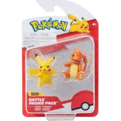 Pokemon Figures First Partner W2 (3 Designs) – Jazwares Charmander 2 & Pikachu (female), Pkw3585, JW003355-W02 191726709268