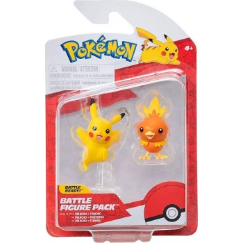 Pokemon Φιγούρες First Partner W4 (3 Σχέδια) – Jazwares torchic & pikachu, pkw3591, JW003355-W04 191726709329