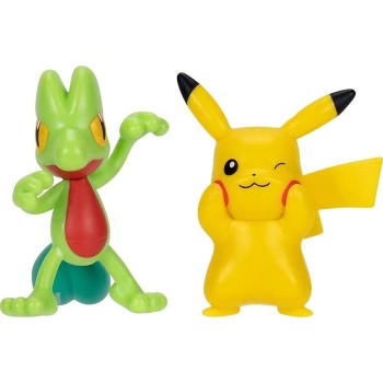 Pokemon Figures First Partner W4 (3 Designs) – Jazwares Treecko & Pikachu, Pkw3593, JW003355-W04 191726709343