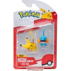Pokemon Figures First Partner W4 (3 Designs) – Jazwares Mudkip & Pikachu, Pkw3592, JW003355-W04 191726709336
