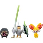Jazwares Pokemon - Φιγούρες 3 Τεμ. W20 Fennekin And Lechonk And 3-Inch Sirfetchd Battle Figures JW095155-W20 191726709435