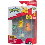 Jazwares Pokemon Match Figure Pikachu, Bulbasaur, Charmander, Squirtle 2 Figure JW002977 191726477716