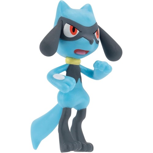 Jazwares Pokemon Pack 6 Battle Figure Figures Set 7, Black, Pkw3613 Pikachu, Cleffa, Omanyte, Kabuto, Riolu & Geodude Wave 7 JW0