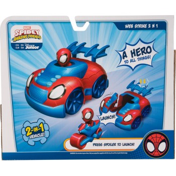 Jazwares Spiderman Spidey 15 Εκ. Όχημα 2 Σε 1 JWS00019 191726398622