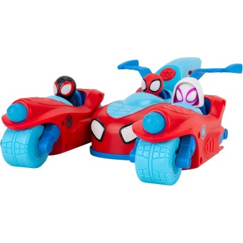Jazwares Spiderman Spidey And His Super Friends SNF0346 - Team Split Racer, 3 In 1 Vehicle With Sound, From 3 Years JWS00346 191