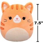Squishmallows SQCR06588 - Gigi the cat 19 cm, official JaZwares Plsch, super soft cuddly toy JWSQ4064-E 196566452411