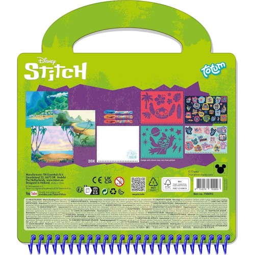 Totum Σετ Δημιουργίας Ζωγραφικής Disney Stitch TM700093 8714274700093