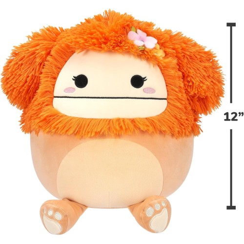 Jazwares Squishmallows SQCR05428 - Shasta The Bigfoot With Flower 30 Cm, Official Jaundice Plsch, Super Soft Cuddly Toy JWSQ4130