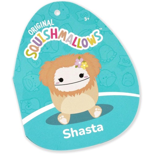 Jazwares Squishmallows SQCR05428 - Shasta The Bigfoot With Flower 30 Cm, Official Jaundice Plsch, Super Soft Cuddly Toy JWSQ4130