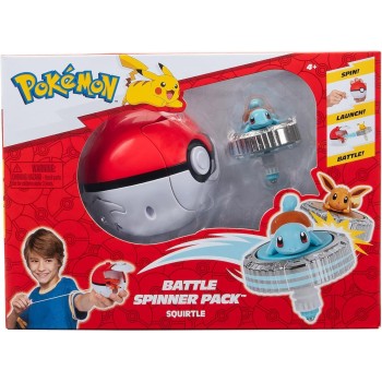 Jazwares Pokemon Battle Spinner Pack Squirtle & Pokeball Εκτοξευτής Με Φιγούρα JW004397 191726768692