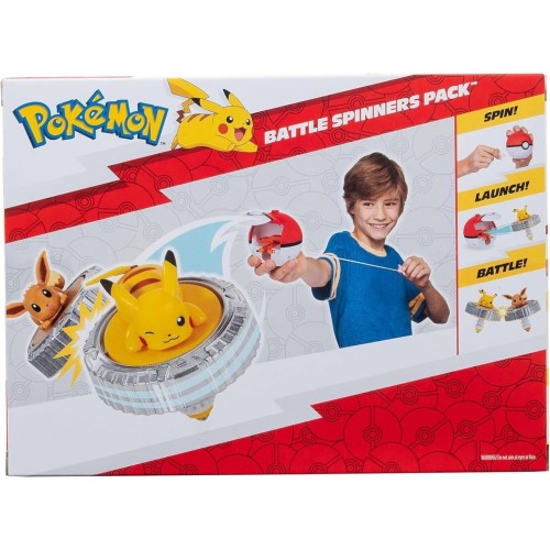 Jazwares Pokemon Battle Spinner Pack Pikachu & Pokeball Εκτοξευτής Με Φιγούρα JW004397 191726768678