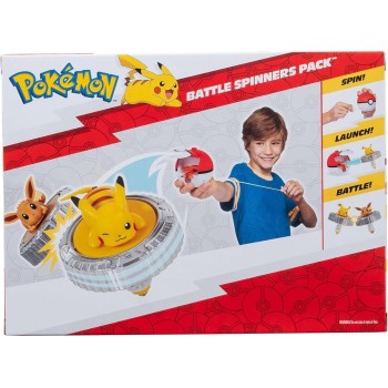 Jazwares Pokemon Battle Spinner Pack Pikachu & Pokeball Εκτοξευτής Με Φιγούρα JW004397 191726768678