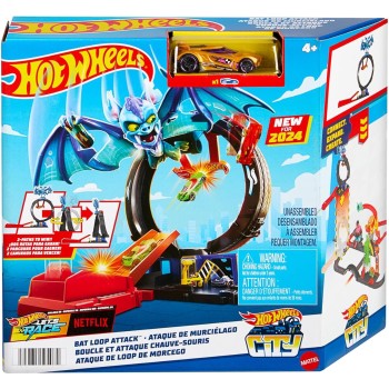 Mattel Hot Wheels Bat Loop Attack Playset HDR29 / HTN78 194735195084