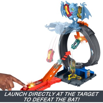 Mattel Hot Wheels Bat Loop Attack Playset HDR29 / HTN78 194735195084