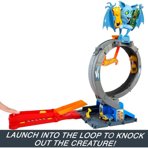 Mattel Hot Wheels Bat Loop Attack Playset HDR29 / HTN78 194735195084
