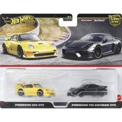Mattel Hot Wheels Car Culture Porsche 993 GT2 & Porsche 718 Cayman GT4 - Σετ Των 2 Όχημα Παιχνίδι HBL96 / HRR82 194735184606