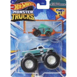 Mattel Hot Wheels Όχημα Monster Trucks Με Αυτοκινητάκι Pure Mus Όχημα Παιχνίδι GRH81 / HWN48 194735217410